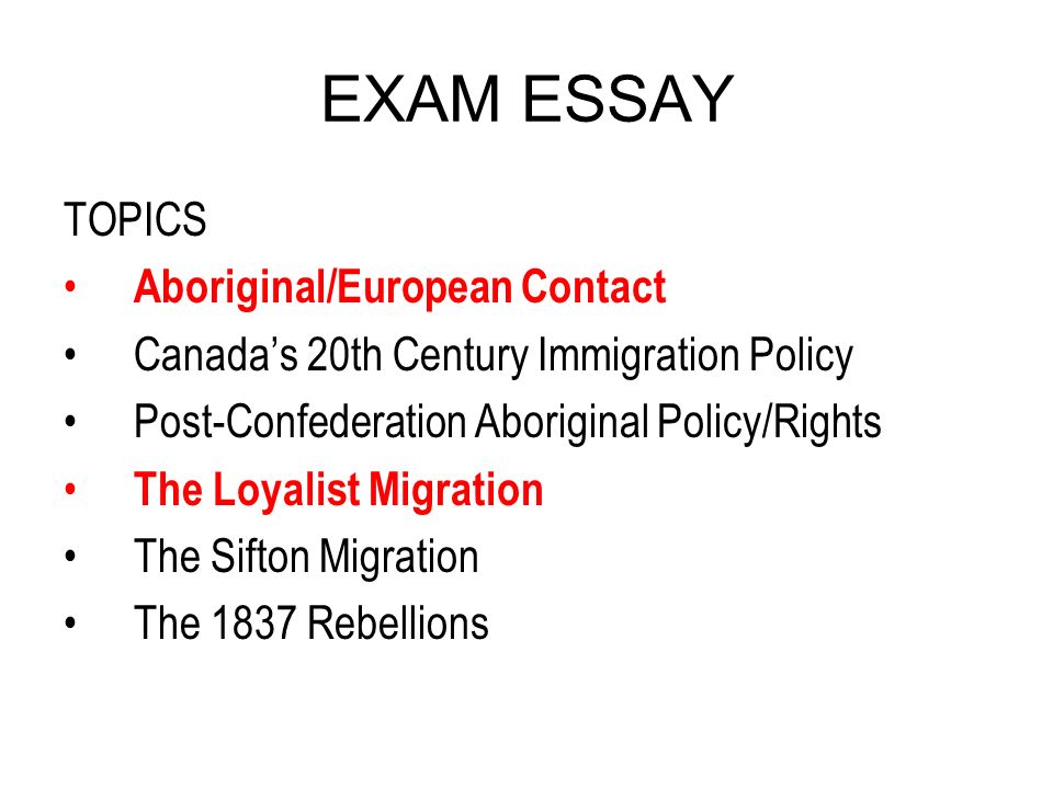 Essays canadian immigration issues
